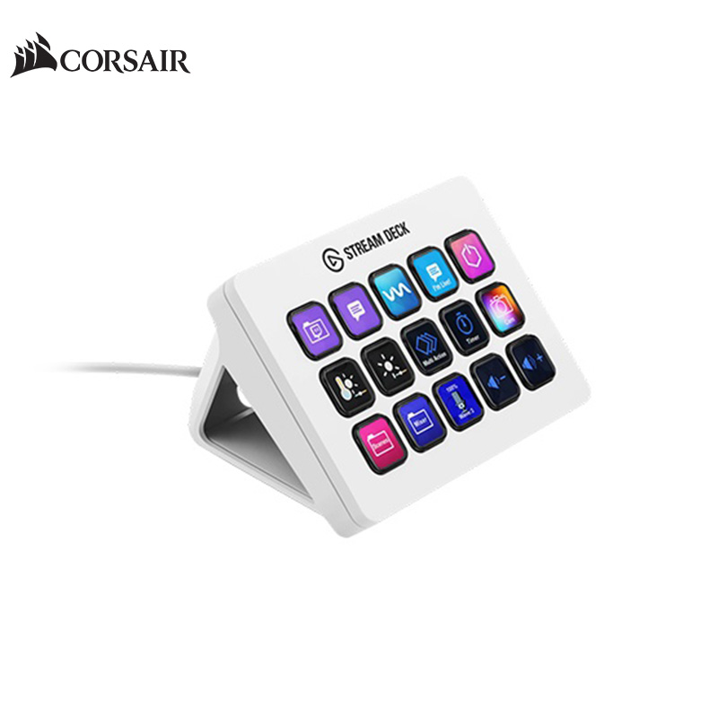 Corsair 海盜船ELGATO STREAM DECK MK.2 白視頻直播操作控制器| GAME