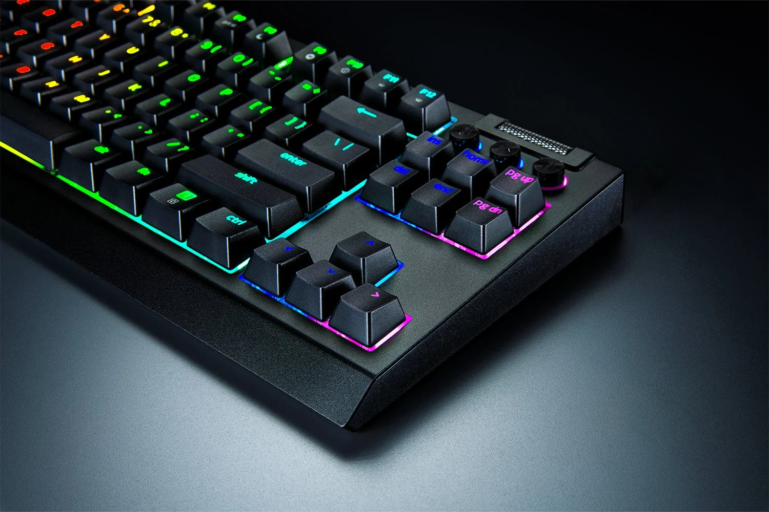 Razer 黑寡婦蜘BlackWidow V4 TKL HyperSpeed 三模熱插拔幻彩版鍵盤橘